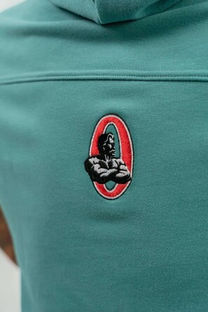 Безрукавка Nebbia Hooded T-shirt Gym Rag top CHAMPION Green 706