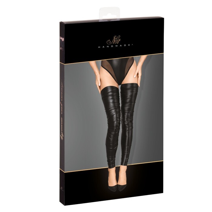 Чулки без носка F207 Noir Handmade L