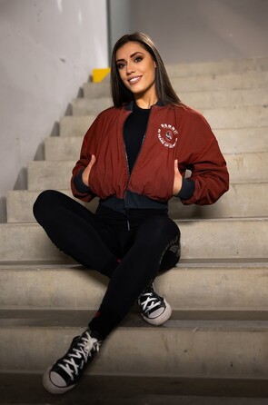 Бомбер Nebbia Washed Bomber Jacket with Contrast Lining LEGEND Black 784