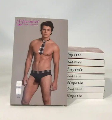 Костюм мужской 2 предмета S/M черный Sunspice