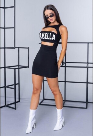 VESTIDO NEUTRAL FLOWERS 21704