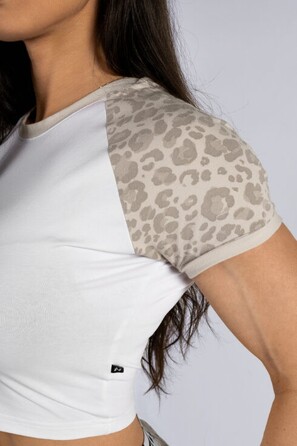 Топ Nebbia Crop Top Leopard '97 PRIMAL Cream Leopard 861