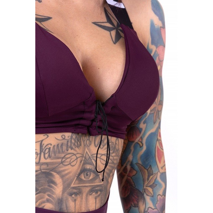 Топ NEBBIA LACE-UP SPORT BRA 694 Bordo