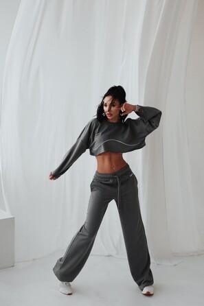 Штани-клеш Victory Bell-bottomed grey