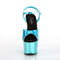 Босоножки Pleaser Adore-709HGCH. Каблук 7 дюймов, ремешок на щиколотке шириной 2 3/4 дюйма. Цвет: бирюзовый.