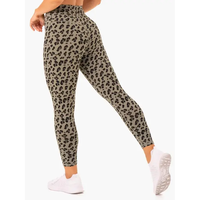 Леггинсы Ryderwear Hybrid Full Length Leggings - Khaki Leopard