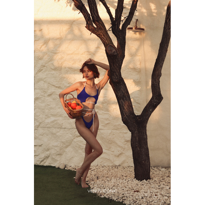 Комплект для танців Venus Iconic PEARL SETS синій, з зав'язками