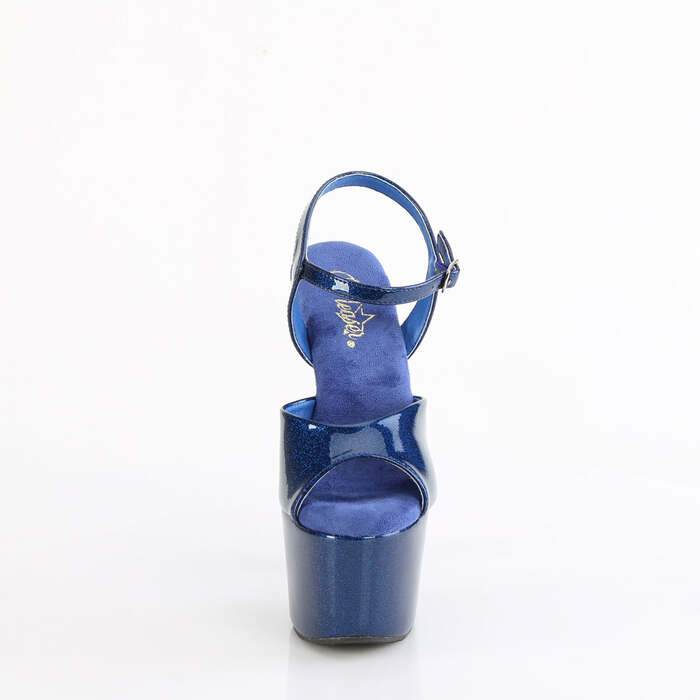 Босоножки Adore-709GP *Каблук 7 дюймов, босоножкии с ремешком на щиколотке шириной 2 3/4 дюйма, темно-синие