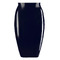 Спідниця з латексу до колін LateX ROK midi чорна, XL
