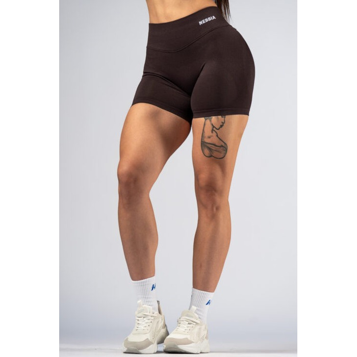 Шорти Nebbia High-Waist Push-Up Shorts POWER Dark Brown 893