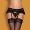 Пояс для панчіх чорний Obsessive 830-GAR-1 garter belt L / XL