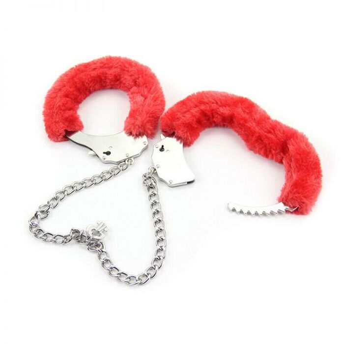 Наручники Roomfun Metal Handcuff With a Long Chain , Red