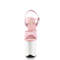 Босоніжки Pleaser Flamingo-809 на підборах 8 дюймів, босоніжки з ремінцем на щиколотці 4 дюйми, рожево-білі