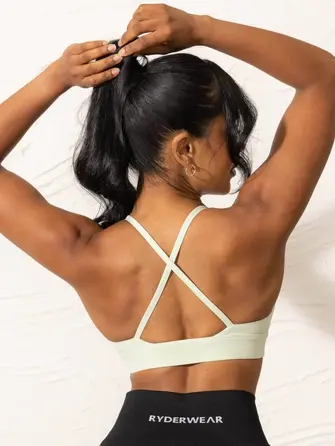 Топ Ryderwear NKD Low Neck Sports Bra - Cucumber