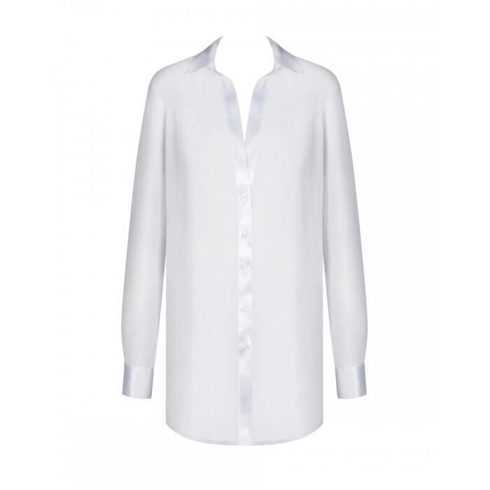 Сексуальний халат-сорочка Obsessive Stellya babydoll white M/L