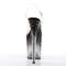 Босоножки Pleaser Stardust-808T. Каблук 8 дюймов, ремешок на щиколотке 4 дюйма, подошва с заклепками RS, цвет чёрный/прозрачный.