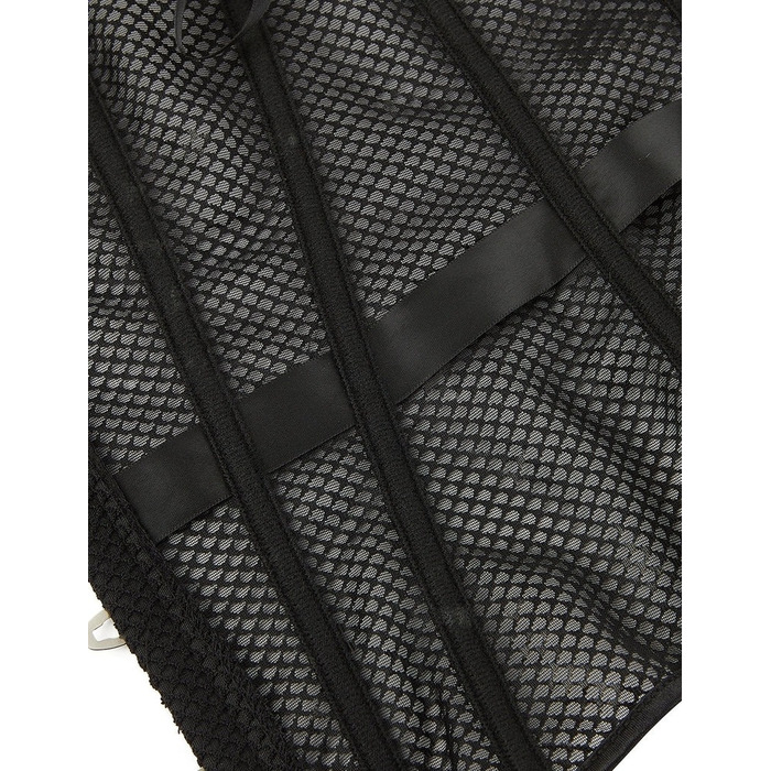 Корсет в сіточку Star Night з трусиками, чорний, XXL (без коробки)