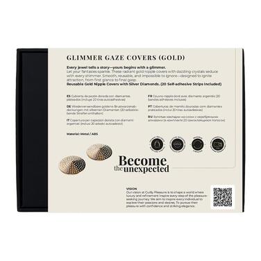 Пестиси на соски Guilty Pleasure Noir Taille, золоті