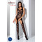 Бодістокінг BS061 black Passion, з імітацією панчохи та відкритим доступом, чорний, S/L