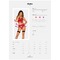 Кружевной комплект белья 3 предмета Obsessive Mettia L/XL красный