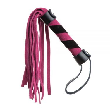 F61427 Плетка из замши мини FLOGGER BLACK/PINK