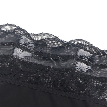 Эластичные чулки Star Night с кружевной коронкой, черные, XS-L