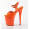 Босоножки Pleaser Flamingo-809. Каблук 8 дюймов, ремешок на щиколотке 4 дюйма. Оранжевый.
