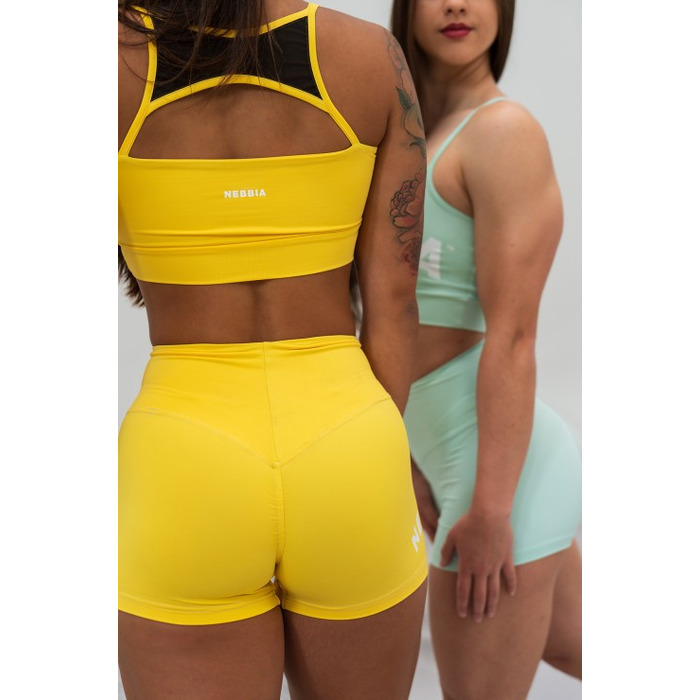 Шорти Nebbia High Waisted Shorts 5″ GYM HERO Yellow 582