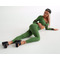 ТОП GREEN TOP WITH DETAILS IN FISHNET