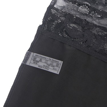 Эластичные чулки Star Night с кружевной коронкой, черные, XS-L