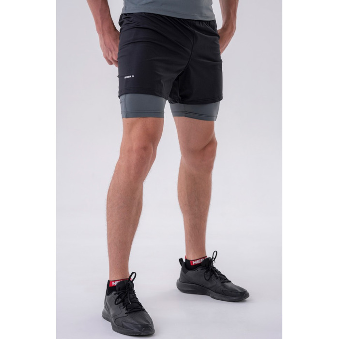 Шорти Double-Layer Shorts with Smart Pockets GREY 318