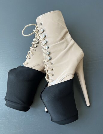 Захисти для Взуття Matte Stretch для Pole Dance Heels Захист та Стиль - чорний