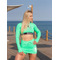 ТОП GREEN TOP LONG SLEEVE AND ELASTICWAISTBAND