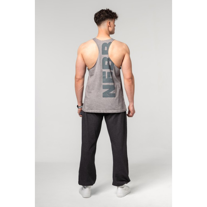 Майка Nebbia Washed-off Oversized Stringer MAX OUT Light Grey 359
