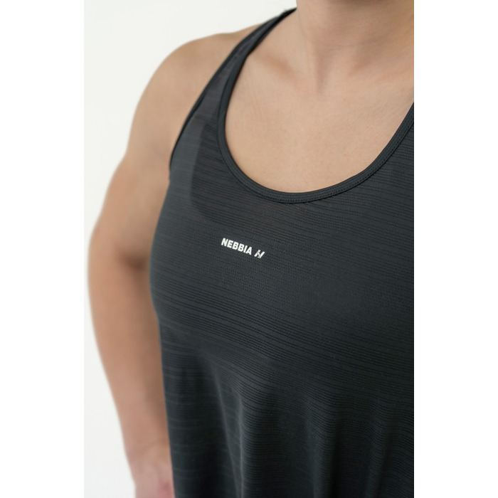Майка FIT Activewear Tank Top 'Airy” with Reflective Logo Black 439