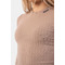 ТОП ORGANIC COTTON RIBBED LONG SLEEVE TOP BROWN 415