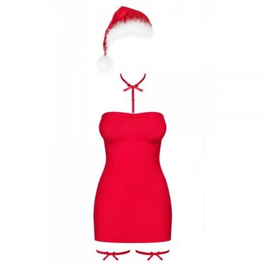 Комплект Obsessive Kissmas chemise Red® L / XL
