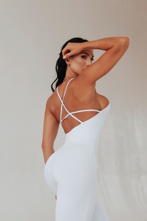 Комбінезон Fitzona WHITE ROMPER WITH CROSSED ON BACK