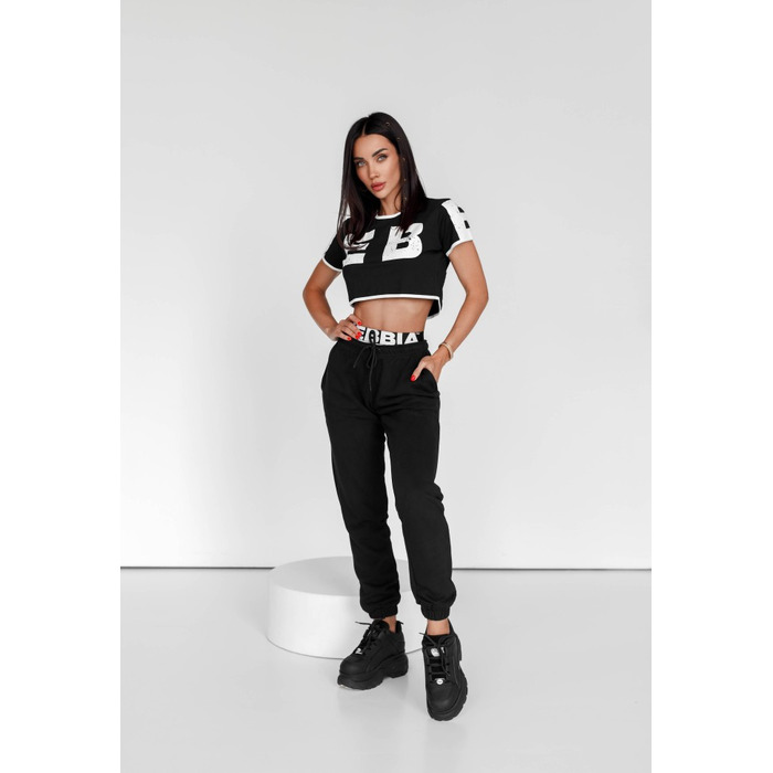 Топ Nebbia Oversized crop top GAME ON Black 610