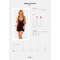 Комплект Пеньюар та трусики Donna Dream babydoll, чорний, XS/S
