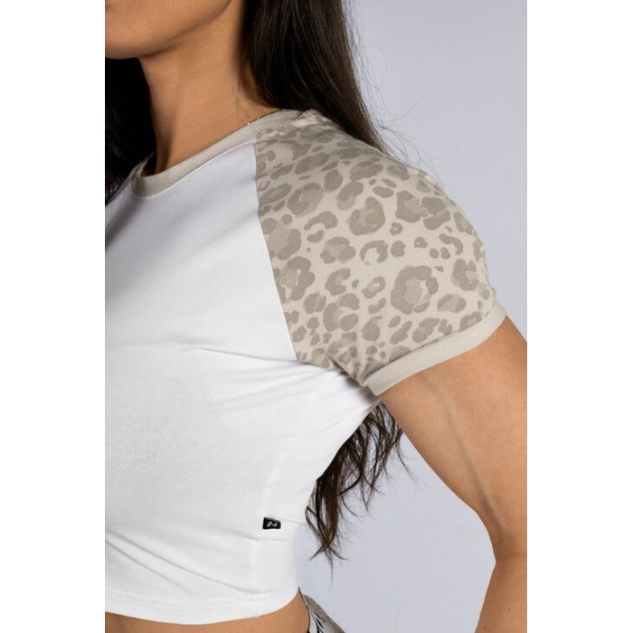 Топ Nebbia Crop Top Leopard '97 PRIMAL Cream Leopard 861