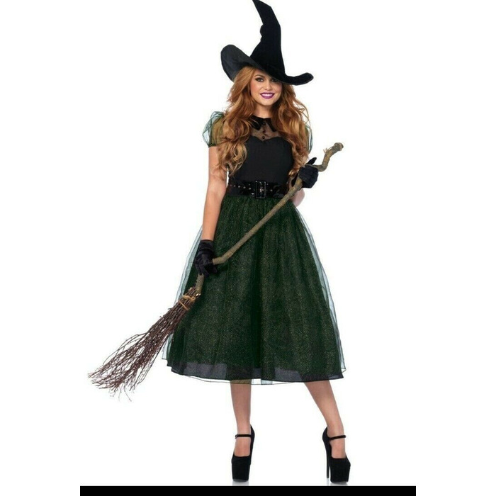 Жіночий костюм смарагдової відьми Leg Avenue Darling Spellcaster S
