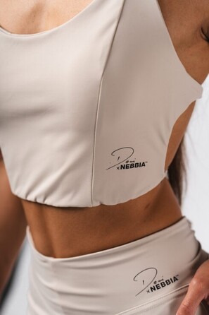 Топ Deni x NEBBIA Sports Crop Tank Cream 309