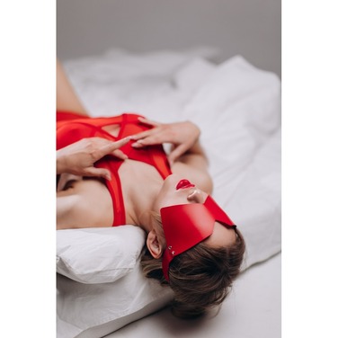 Маска на глаза MD3 RED полиуретан