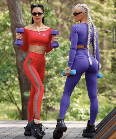 Топ Fitzona PURPLE TOP LONG SLEEVES AND ZIPPER