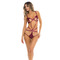 Боді відкритий WALK AWAY CROTCHLESS TEDDY BURGUNDY, S/M