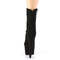 Чоботи Pleaser Adore-1042 на підборах 7 дюймів, ботильйони до щиколотки 2 3/4 дюйма, внутрішня блискавка, чорні замшеві