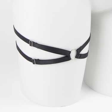 Комплект белья с лифом-бантом Star Night, черный, XS-S