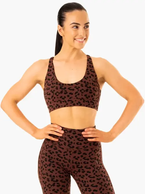 Топ Ryderwear Evolution Sports Bra - Chocolate Leopard