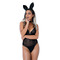 Костюм кролика Daring Intimates Classic Bunny, 3 предмети, чорний, S/M